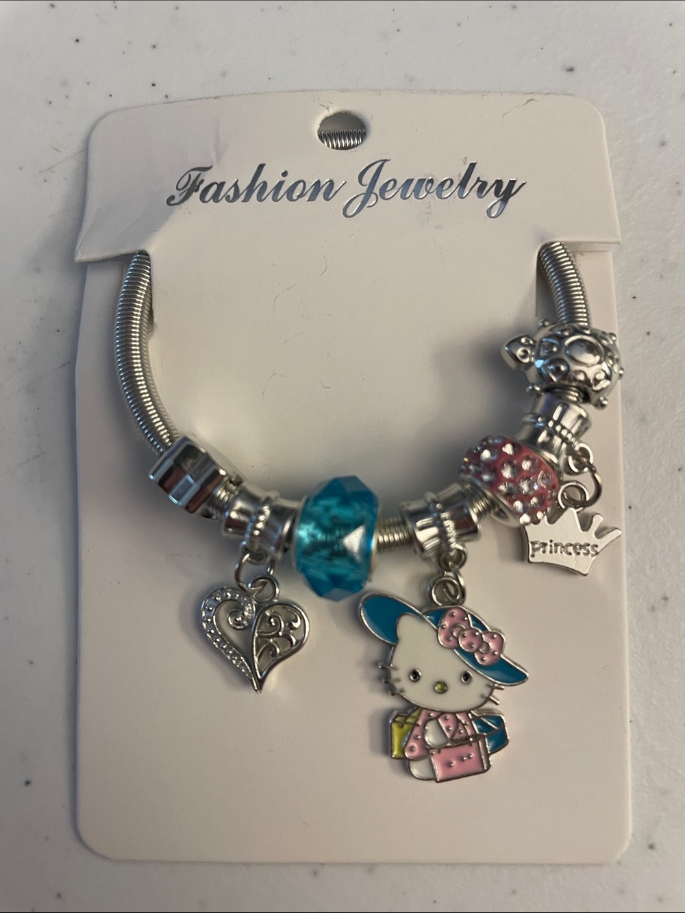 Hello Kitty Pink and Blue Charm Bracelet by Hello Kitty